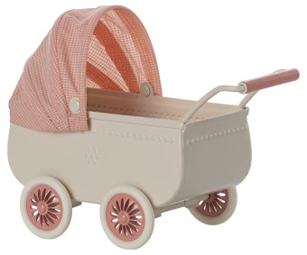 maileg pram, mouse - coral | Kinderfeestwinkel | Speelgoedwinkel | Feestwinkel | Kinderwinkel | Amsterdam