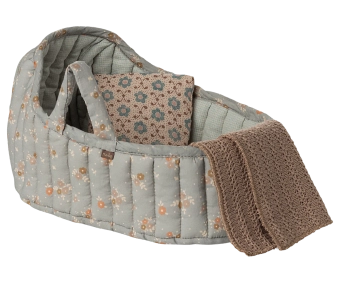maileg carry cot, large - blue | Kinderfeestwinkel | Speelgoedwinkel | Feestwinkel | Kinderwinkel | Amsterdam