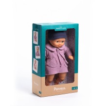 djeco pop aangekleed (32 cm) - baby dahlia purple
