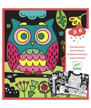 djeco viltkleurplaten - nachtdieren