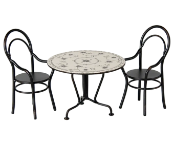 maileg dining table, set with two chairs | Kinderfeestwinkel | Speelgoedwinkel | Feestwinkel | Kinderwinkel | Amsterdam