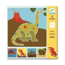 djeco stencils - dinosaurussen