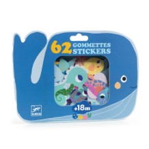 djeco stickers - zeedieren