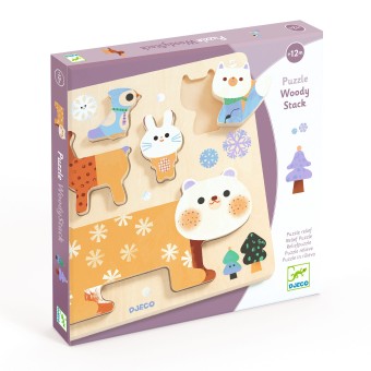 djeco relief puzzle - woodystack | Kinderfeestwinkel | Speelgoedwinkel | Feestwinkel | Kinderwinkel | Amsterdam