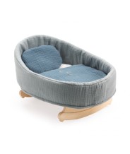 djeco babywiegje voor poppen - blauw | Kinderfeestwinkel | Speelgoedwinkel | Feestwinkel | Kinderwinkel | Amsterdam