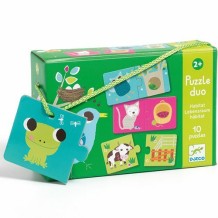 djeco puzzel duo - habitat (10 x 2 st)