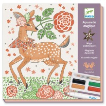 djeco magisch aquarel - elegante bosbeesten (8-14 jr)