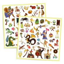 djeco stickers - middeleeuwse fantasie