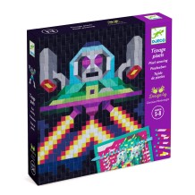 djeco knutselen met papier - invader