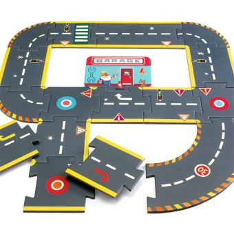 Djeco vloerpuzzel crazy motors - stadscircuit | Kinderfeestwinkel | Speelgoedwinkel | Feestwinkel | Kinderwinkel | Amsterdam