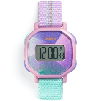 djeco digitaal horloge - purple prisma | Kinderfeestwinkel | Speelgoedwinkel | Feestwinkel | Kinderwinkel | Amsterdam