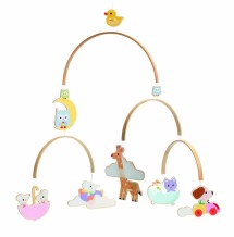 djeco houten mobiel - baby dieren | Kinderfeestwinkel | Speelgoedwinkel | Feestwinkel | Kinderwinkel | Amsterdam
