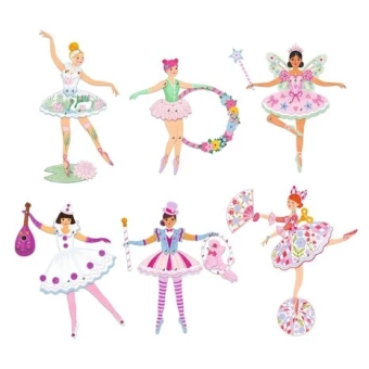 Djeco trekpoppetjes om in te kleuren - tutu | Kinderfeestwinkel | Speelgoedwinkel | Feestwinkel | Kinderwinkel | Amsterdam