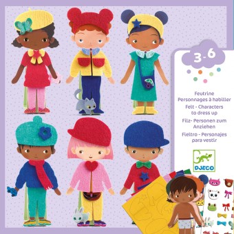 djeco aankleedpopjes vilten kleren | Kinderfeestwinkel | Speelgoedwinkel | Feestwinkel | Kinderwinkel | Amsterdam