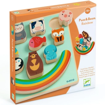 djeco relief puzzel - puzz & boom rainbow | Kinderfeestwinkel | Speelgoedwinkel | Feestwinkel | Kinderwinkel | Amsterdam