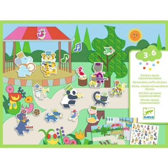 djeco herbruikbare stickers - fanfare | Kinderfeestwinkel | Speelgoedwinkel | Feestwinkel | Kinderwinkel | Amsterdam