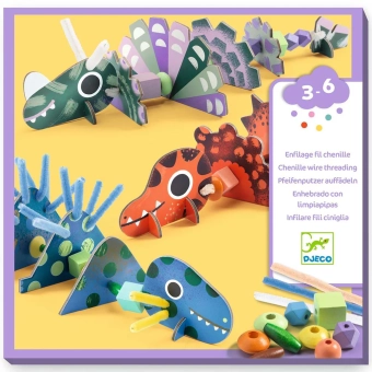 djeco knutselset rijgen - dino | Kinderfeestwinkel | Speelgoedwinkel | Feestwinkel | Kinderwinkel | Amsterdam