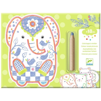 djeco magische kleurplaten - wild animals | Kinderfeestwinkel | Speelgoedwinkel | Feestwinkel | Kinderwinkel | Amsterdam