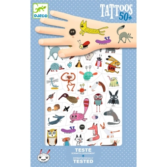 djeco tattoos - little critters | Kinderfeestwinkel | Speelgoedwinkel | Feestwinkel | Kinderwinkel | Amsterdam