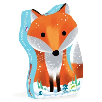 djeco silhouette puzzel - ginger, little fox (24 st) l | Kinderfeestwinkel | Speelgoedwinkel | Feestwinkel | Kinderwinkel | A