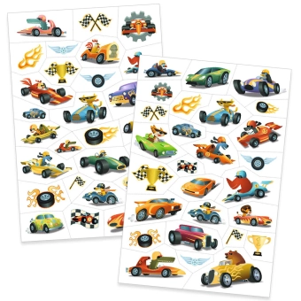 djeco tattoos - race auto