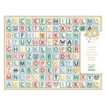 djeco 3d stickers - alfabet