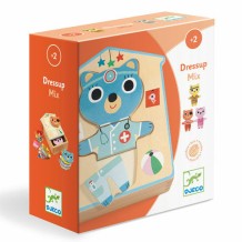 djeco houten puzzel - aankleedmix | Kinderfeestwinkel | Speelgoedwinkel | Feestwinkel | Kinderwinkel | Amsterdam