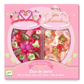 djeco knutselset tiara's - roze | Kinderfeestwinkel | Speelgoedwinkel | Feestwinkel | Kinderwinkel | Amsterdam
