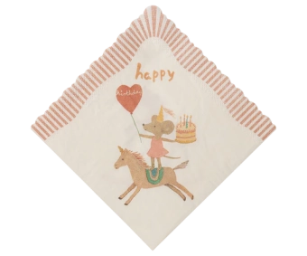 maileg napkin, happy birthday - unicorn | Kinderfeestwinkel | Speelgoedwinkel | Feestwinkel | Kinderwinkel | Amsterdam
