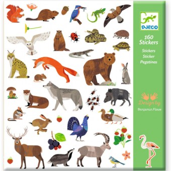 djeco stickers - fauna | Kinderfeestwinkel | Speelgoedwinkel | Feestwinkel | Kinderwinkel | Amsterdam