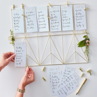 wedding table plan kit - gold