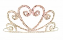 gold glitter tiara