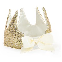 gracious gold sequins crown