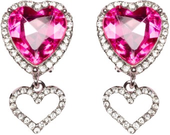 boutique heart jewel clip on earrings | Kinderfeestwinkel | Speelgoedwinkel | Feestwinkel | Kinderwinkel | Amsterdam