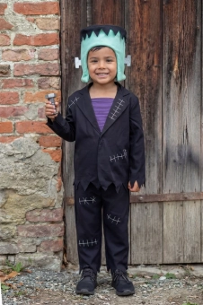 monster mash top with pant & headband (5-6 jr)