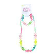 vibrant necklace &amp; bracelet set