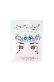 face crystals sheet - butterfly garden