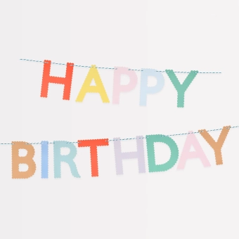 meri meri scallop bright happy birthday garland | Kinderfeestwinkel | Speelgoedwinkel | Feestwinkel | Kinderwinkel | Amsterda