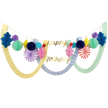 meri meri happy birthday honeycomb garland | Kinderfeestwinkel | Speelgoedwinkel | Feestwinkel | Kinderwinkel | Amsterdam