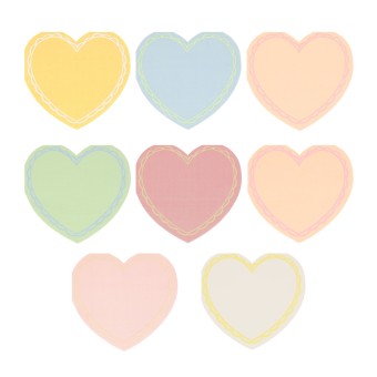 meri meri pastel heart napkins, small | Kinderfeestwinkel | Speelgoedwinkel | Feestwinkel | Kinderwinkel | Amsterdam