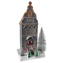 vintage village houses, dutch frosted house