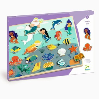 djeco houten puzzel - zee | Kinderfeestwinkel | Speelgoedwinkel | Feestwinkel | Kinderwinkel | Amsterdam