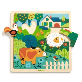 djeco puzzel - farm (15 st) | Kinderfeestwinkel | Speelgoedwinkel | Feestwinkel | Kinderwinkel | Amsterdam