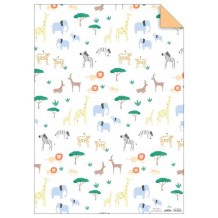 meri meri safari gift wrap roll