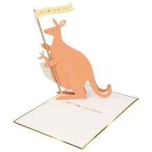 meri meri baby kangaroo stand-up card | Kinderfeestwinkel | Speelgoedwinkel | Feestwinkel | Kinderwinkel | Amsterdam