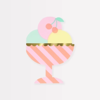 meri meri ice cream sundae napkins | Kinderfeestwinkel | Speelgoedwinkel | Feestwinkel | Kinderwinkel | Amsterdam
