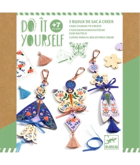 djeco bag charms diy - butterflies | Kinderfeestwinkel | Speelgoedwinkel | Feestwinkel | Kinderwinkel | Amsterdam