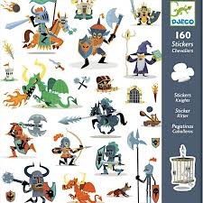 djeco stickers - ridders | Kinderfeestwinkel | Speelgoedwinkel | Feestwinkel | Kinderwinkel | Amsterdam