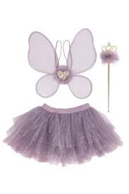 royal fairy princess skirt with wings & wand, purple (4-6 jr) | Kinderfeestwinkel | Speelgoedwinkel | Feestwinkel | Kinderwin