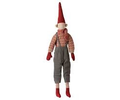 maileg pixy, size 4 - boy - knitted sweater and scarf | Kinderfeestwinkel | Speelgoedwinkel | Feestwinkel | Kinderwinkel | Am